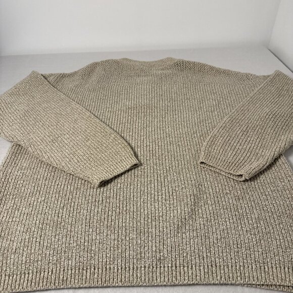 1990s Vintage Eddie Bauer Henley Mens MEDIUM Pullover Sweater Made In USA - Picture 6 of 10
